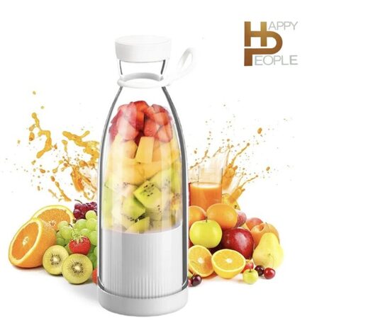 Mini kokteilinė blenderis viename pakraunama, balta